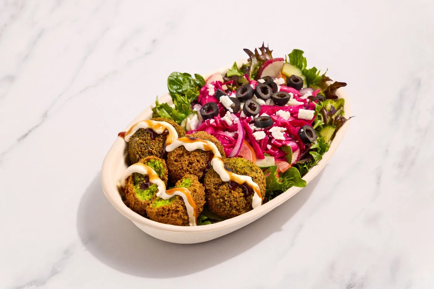 Falafel Salad Bowl at Fanoos Grills in San Francisco