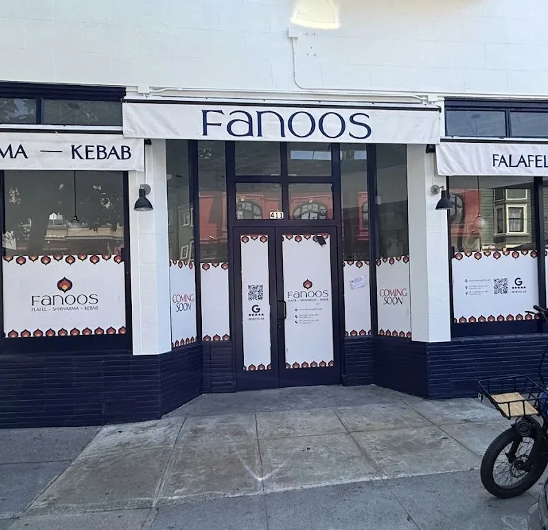 Fanoos Grills North Beach storefront on Columbus Avenue in San Francisco
